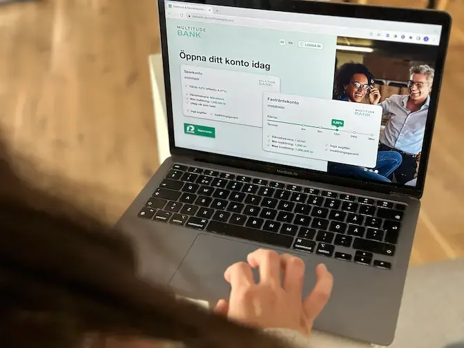 Multitude bank öppning av sparkonto